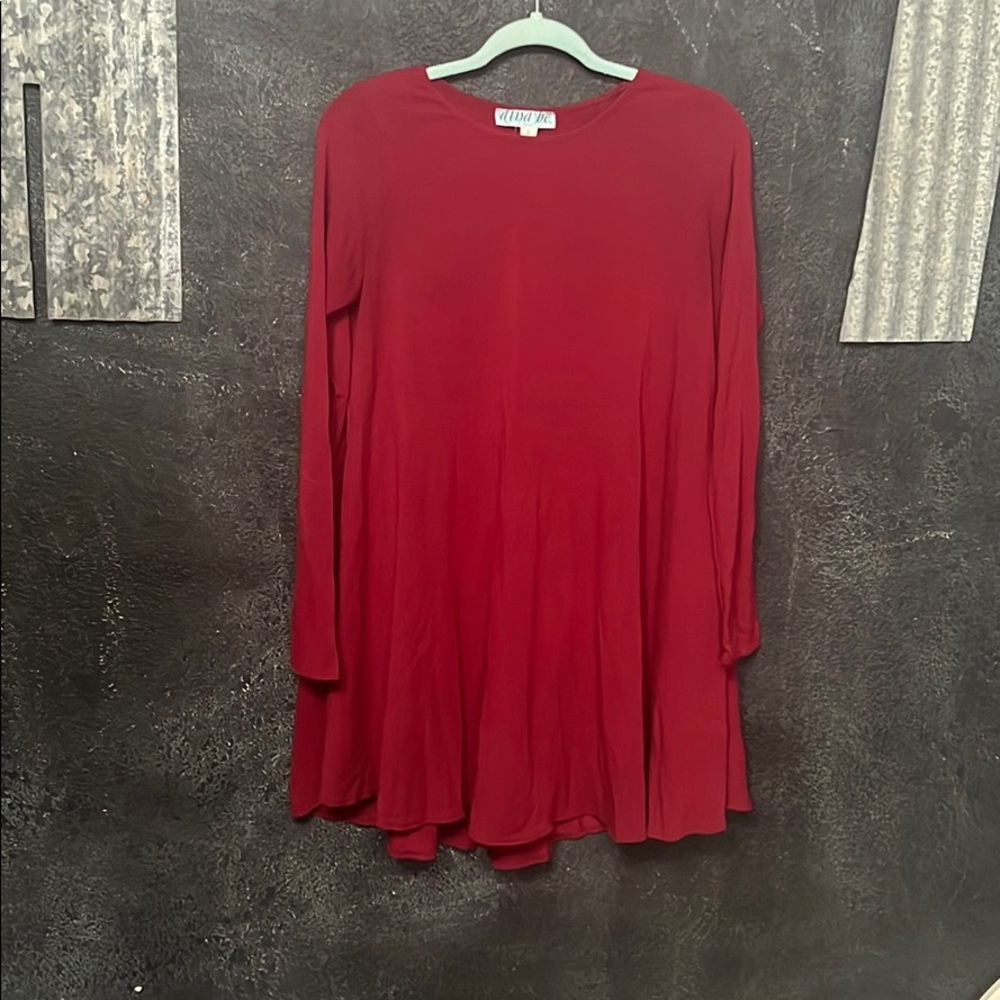 Red Long Sleeve Dress